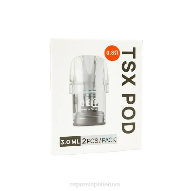 Aspire Tsx Pod 0,8 omo (3,0 ml) / 2 vnt. pakuotėje (suderinama su cyber s ir cyber x) - Aspire Vape Amazon 6RB0233