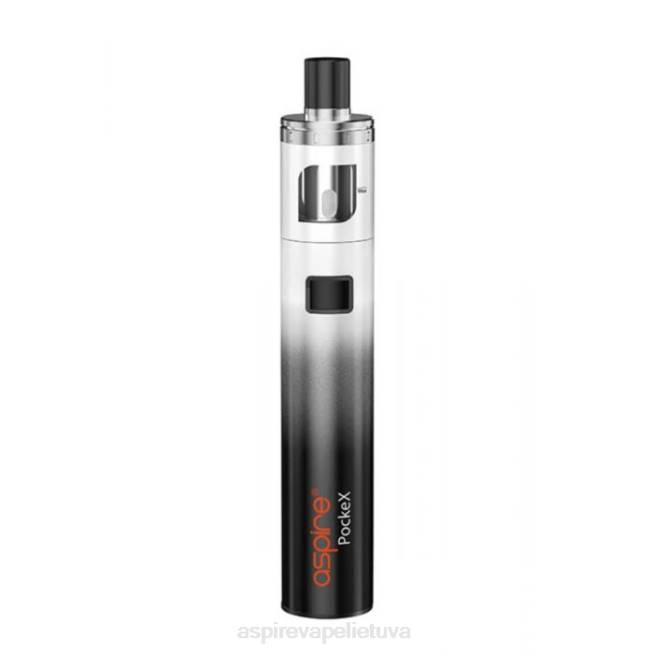 Aspire Pockex jubiliejinio leidimo rinkinys - Aspire Ecig Store 6RB0117 juodos ir baltos spalvos gradientas