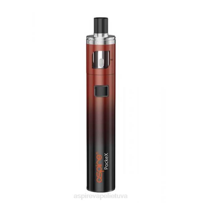 Aspire Pockex jubiliejinio leidimo rinkinys - Aspire Vape Shop 6RB0120 raudonas gradientas